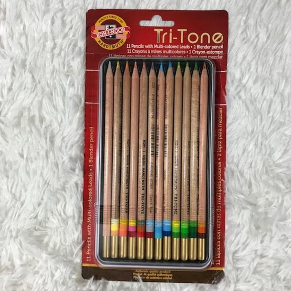 NWOT Strathmore Colored Pencil 9 x 12 Pad 12 Colored Pencils & Pencil Stand Set - Picture 7 of 14